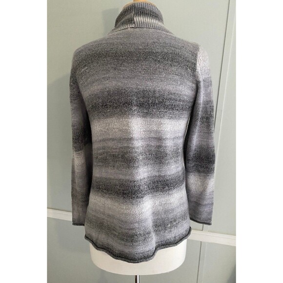 Cardigan open front sweater White Stag M gray ombré - Picture 4 of 7